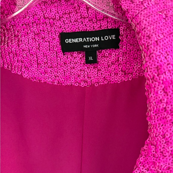 Generation Love Hot Pink Sequin Jacket - Picture 2 of 5